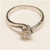 Anello Vidali Gioielli Donna in Oro bianco Zircone ANOR-31-34 - ANOR-31-34